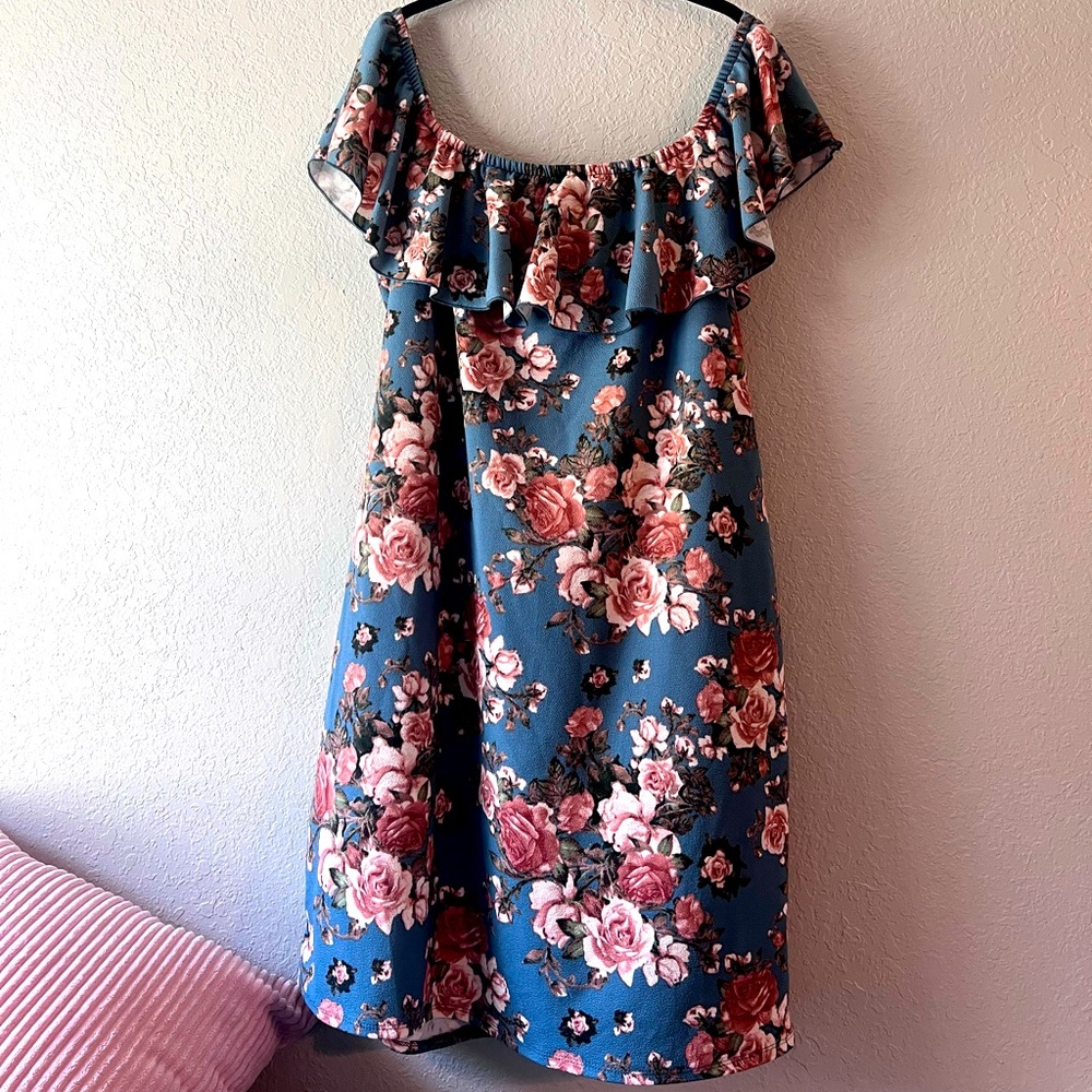 Off the Shoulder Floral Dress